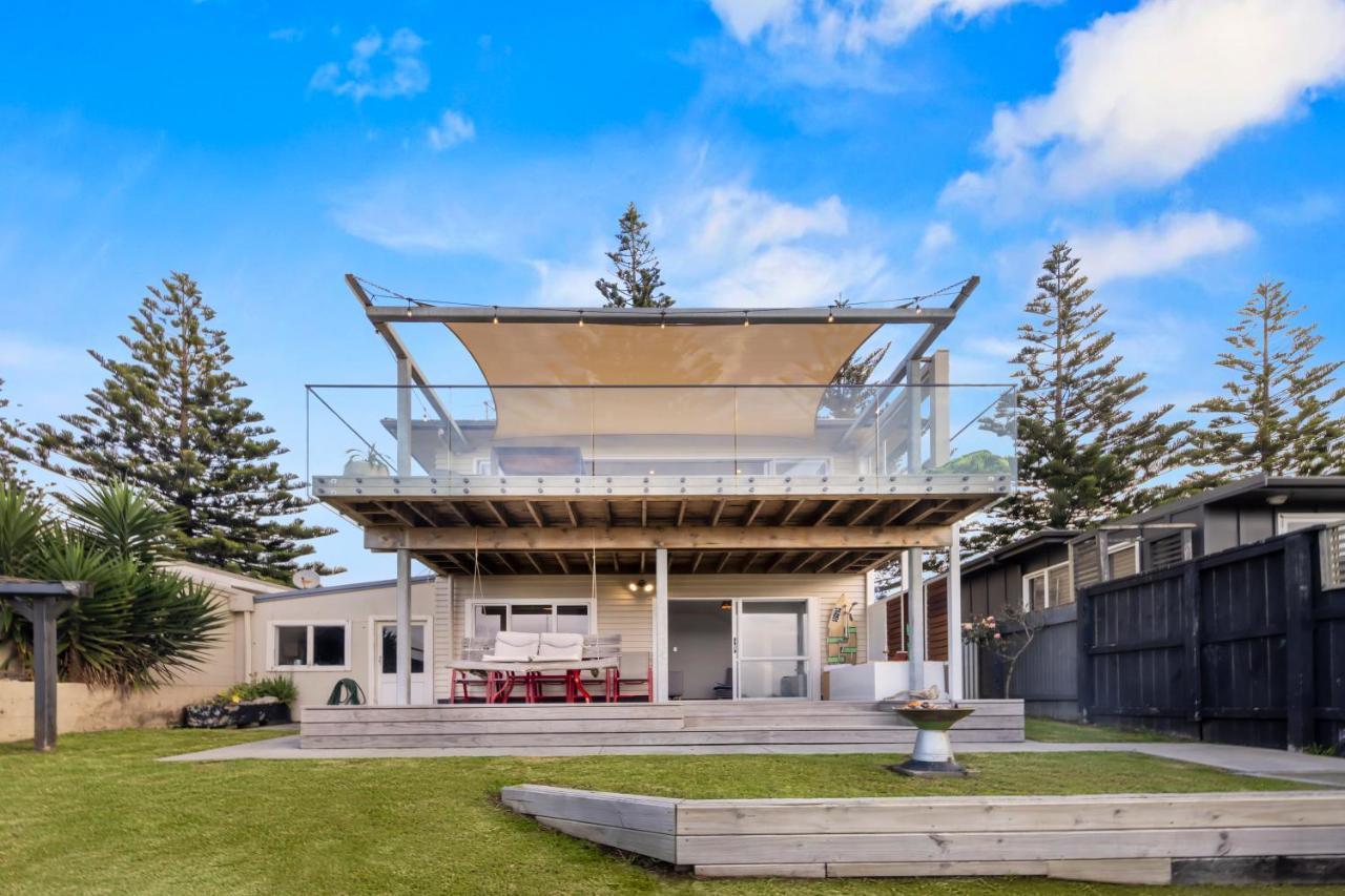 Waitara Taranaki Beach House - Great Sea Viewsヴィラ エクステリア 写真